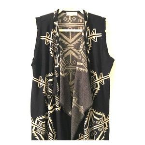 Pink Rose - sleeveless cardigan